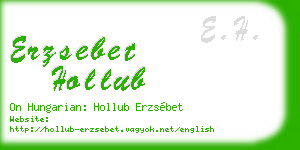 erzsebet hollub business card